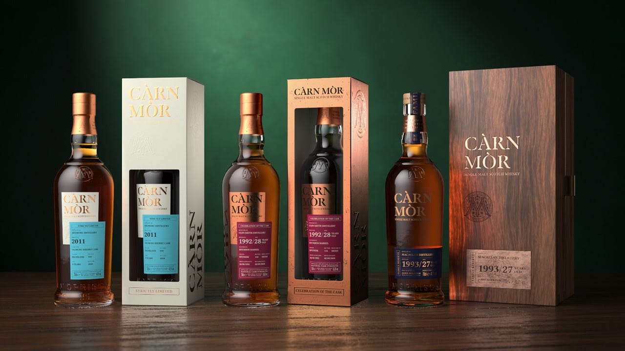 The Càrn Mòr range including Strictly Limited, Celebration of the Cask and Family Reserve