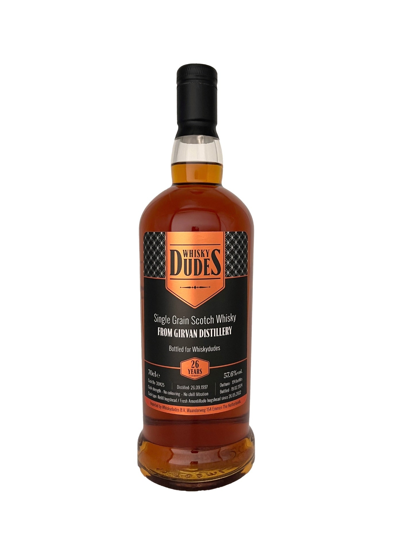 WhiskyDudes Girvan 26 Year Old Amontillado Cask