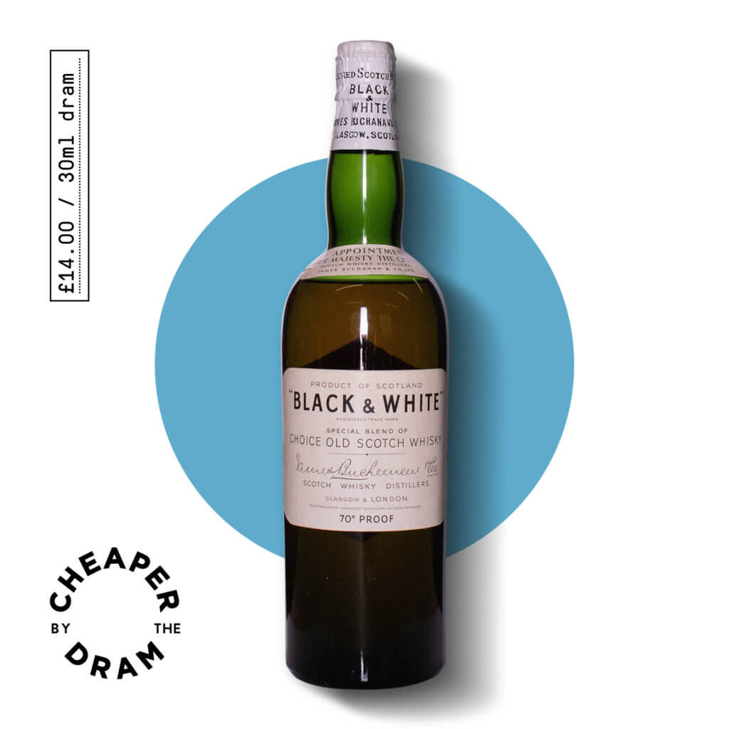 Black and White Blended Scotch Whisky Sample
