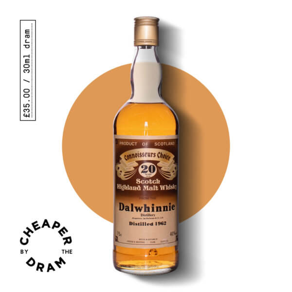 Cheaper By The Dram No.21, Connoisseurs Choice Dalwhinnie 20 year old single malt scotch whisky, bottle.jpg
