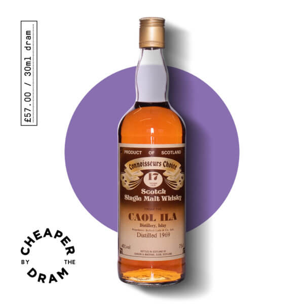 Cheaper By The Dram No.22, Connoisseurs Choice 1969 Caol Ila single malt scotch whisky, bottle.jpg