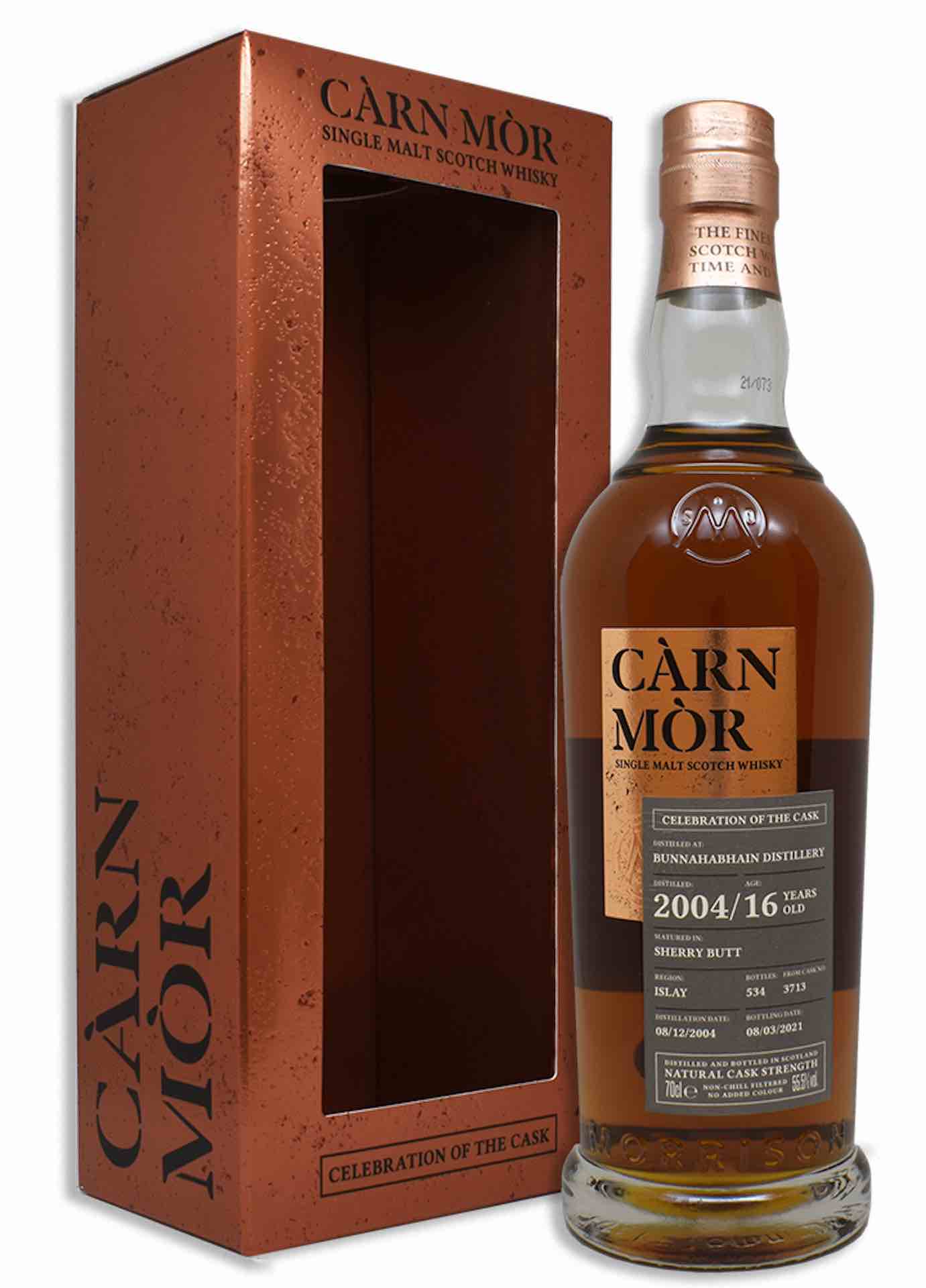 Càrn Mòr Bunnahabhain 2004 Sherry Butt single cask malt scotch whisky