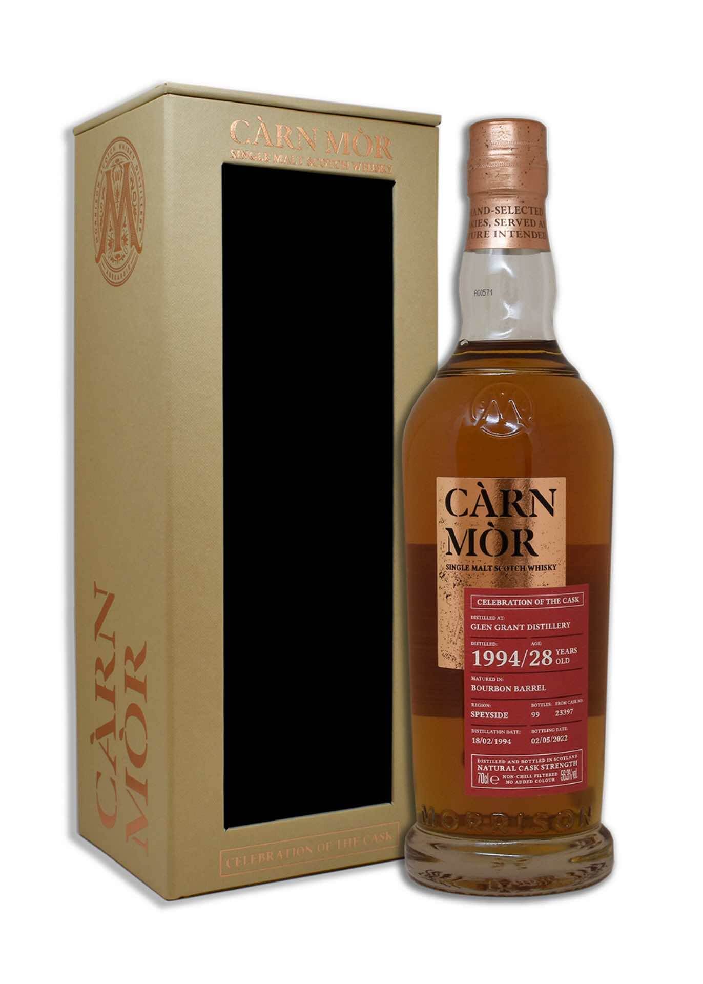 Càrn Mòr Glen Grant 1994 28 Year Old Bourbon Barrel