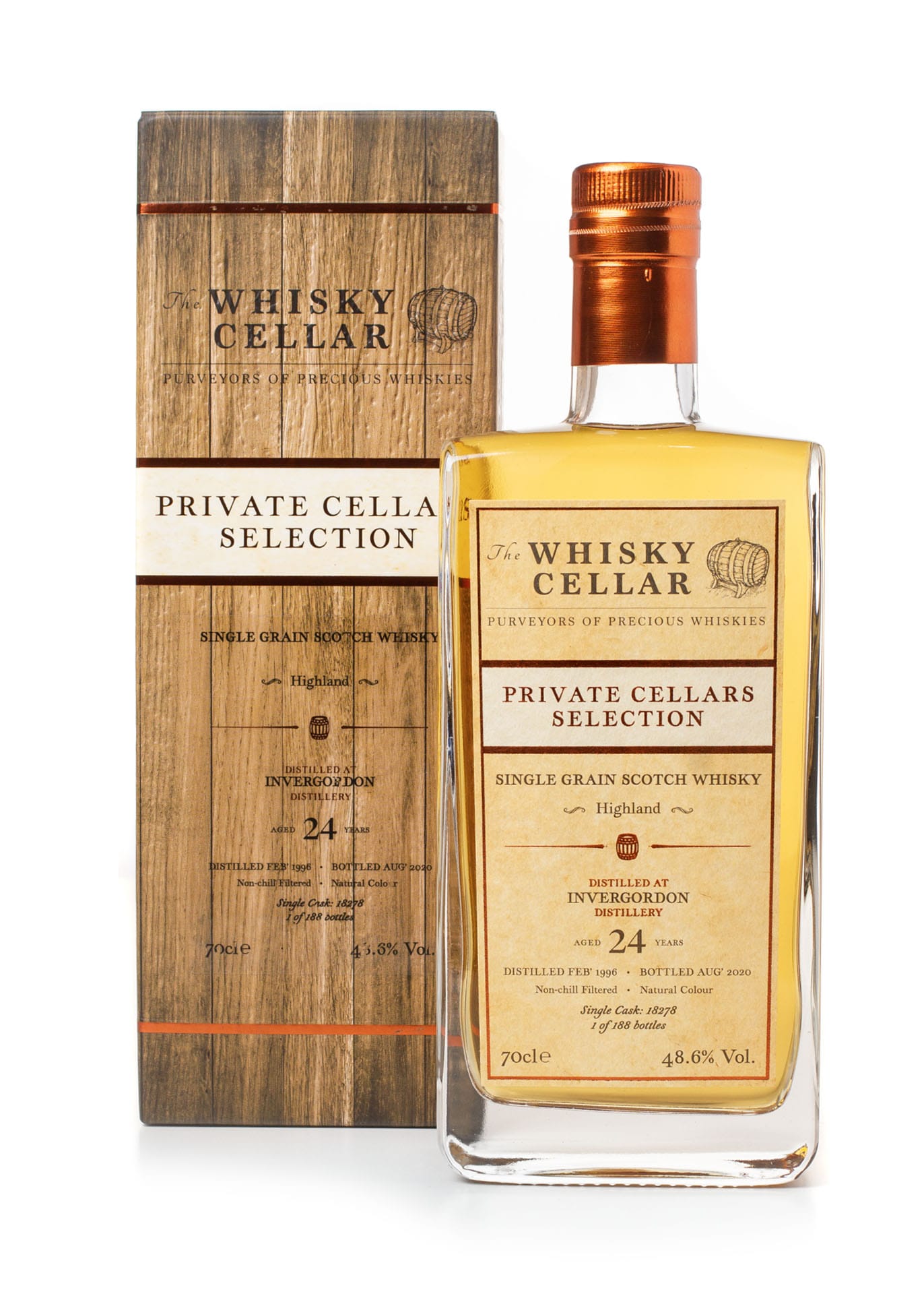 Invergordon 24 Year Old Single Grain Scotch Whisky from The Whisky Cellar