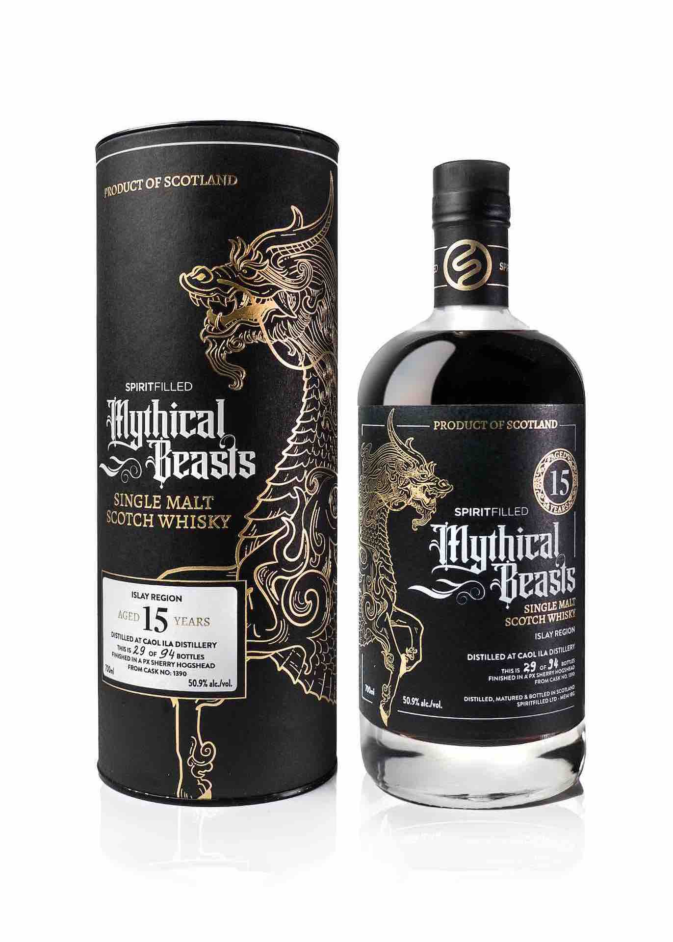 Spiritfilled Mythical Beasts Caol Ila 15 Year Old