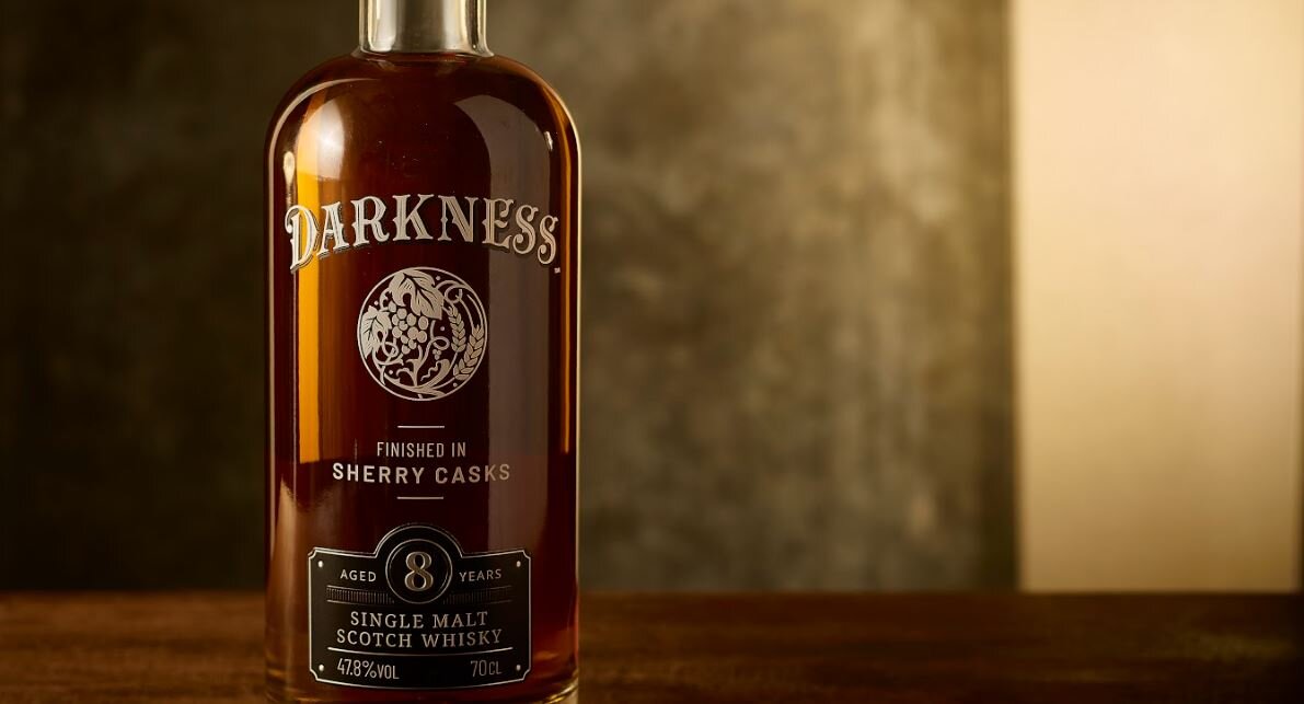 Darkness 8 year old single malt scotch whisky review and tasting notes