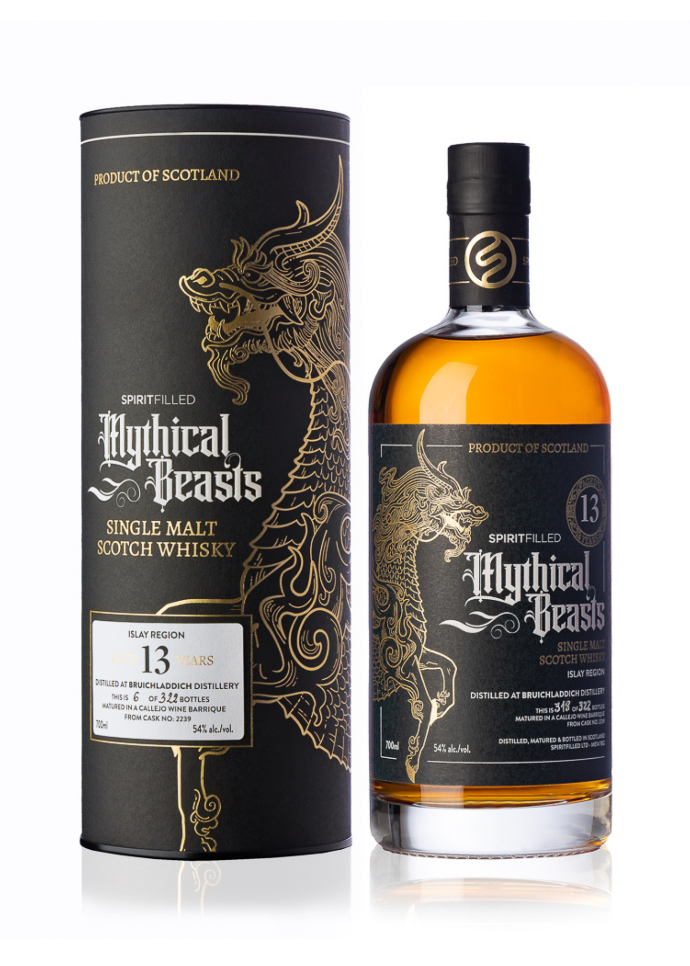 Spiritfilled Mythical Beasts Bruichladdich 13 Year Old