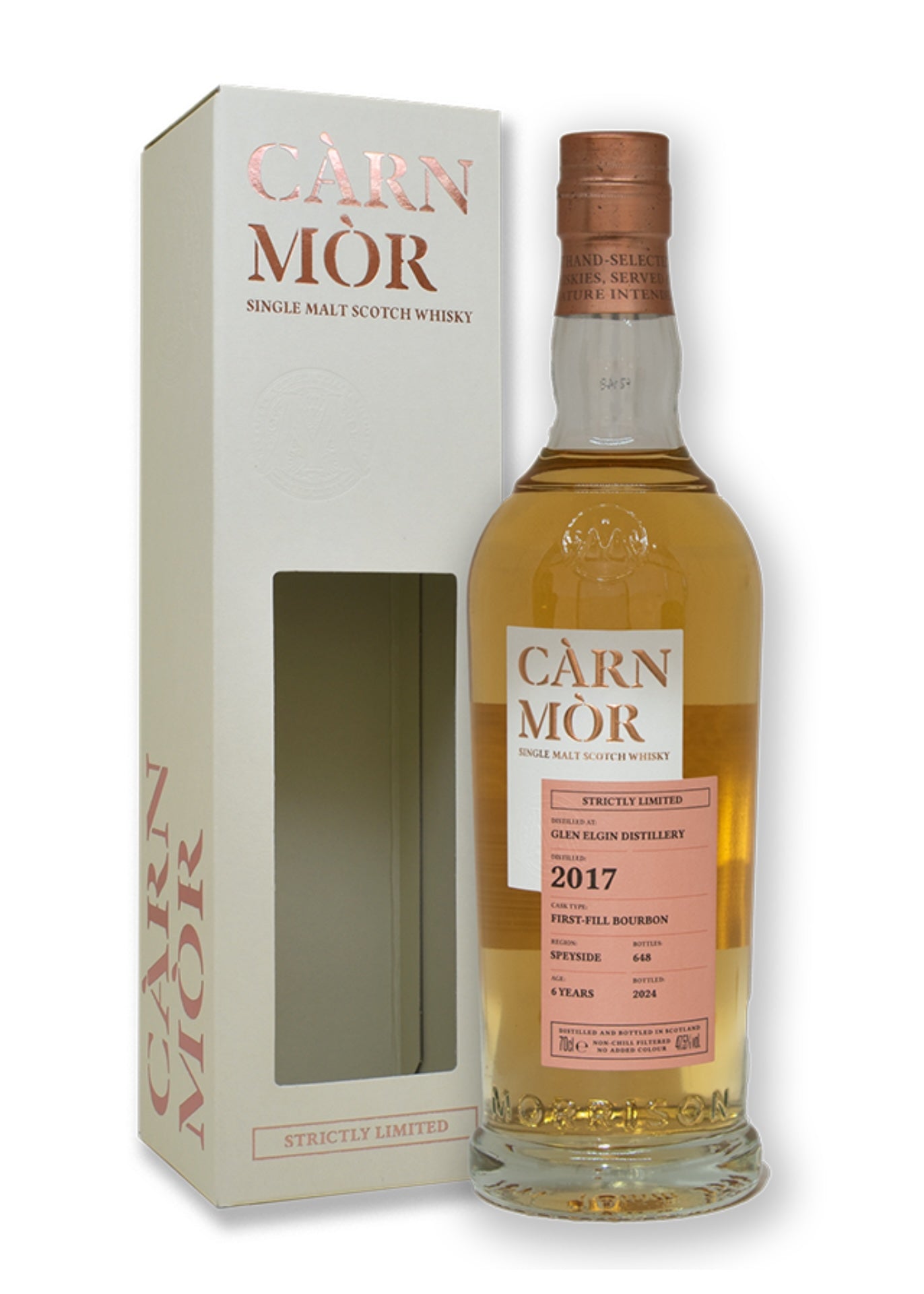 Càrn Mòr Glen Elgin 2017 First Fill Bourbon