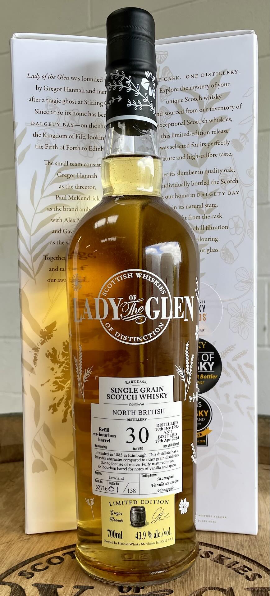 Lady Of The Glen North British 30 Year Old Bourbon Barrel