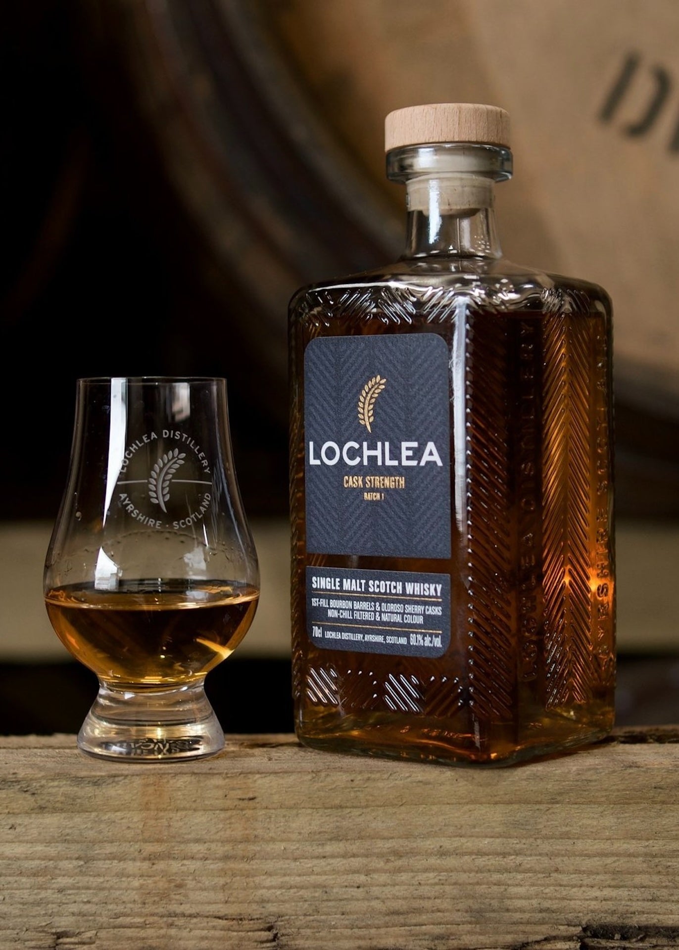 Lochlea Cask Strength Batch 1 scotch