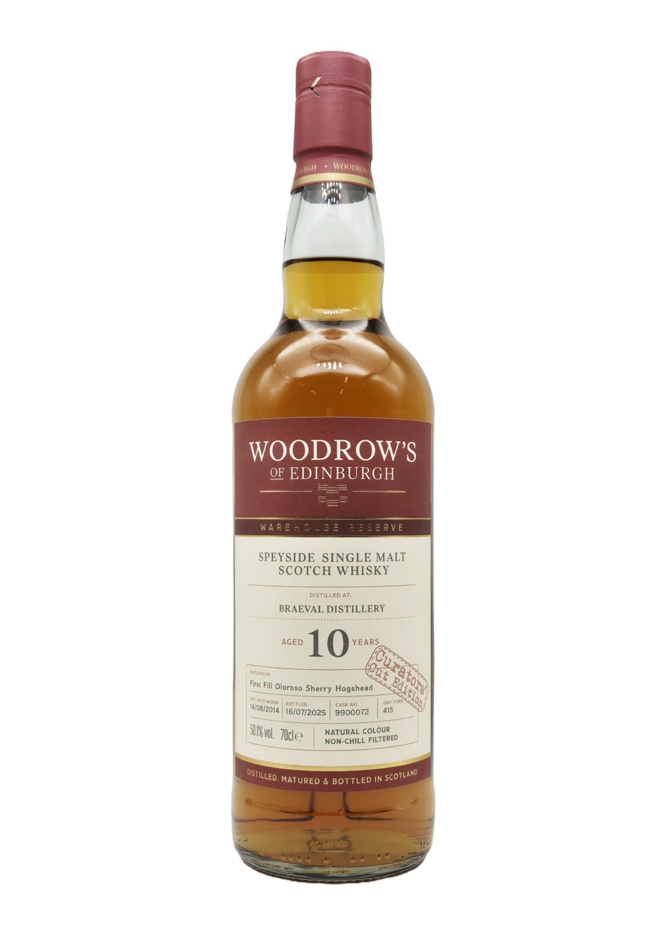 Woodrow's Braeval 10 Year Old