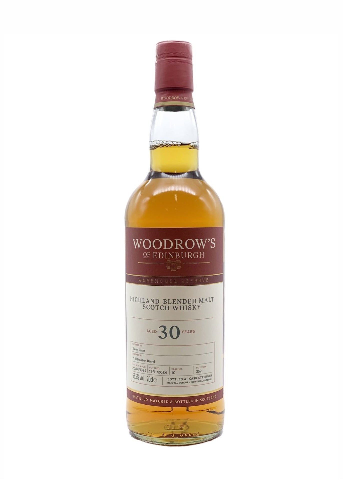 Woodrow's Highland Blended Malt 30 Year Old