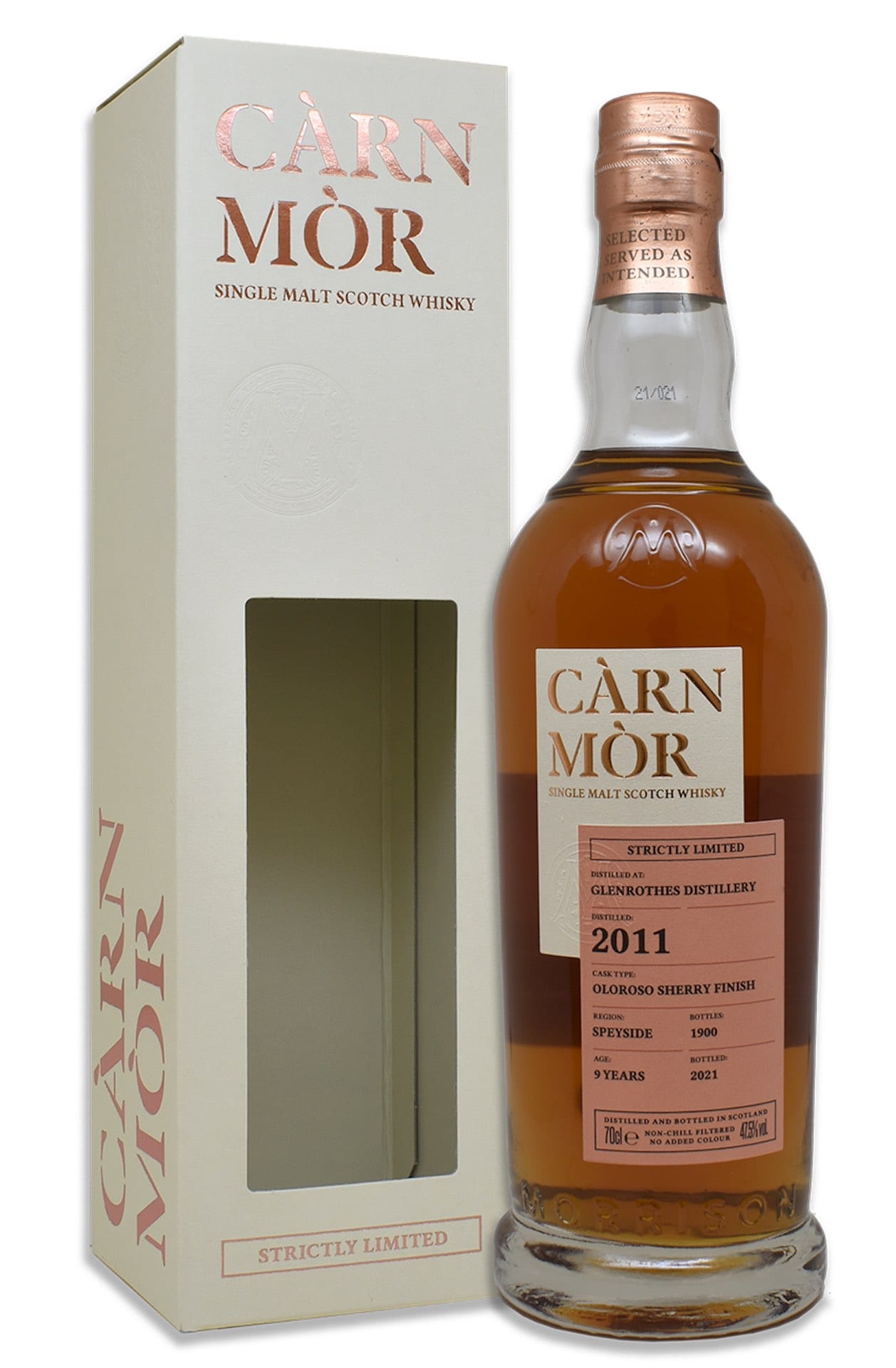 Càrn Mòr Glenrothes 2011 Oloroso Sherry Finish single malt scotch whisky