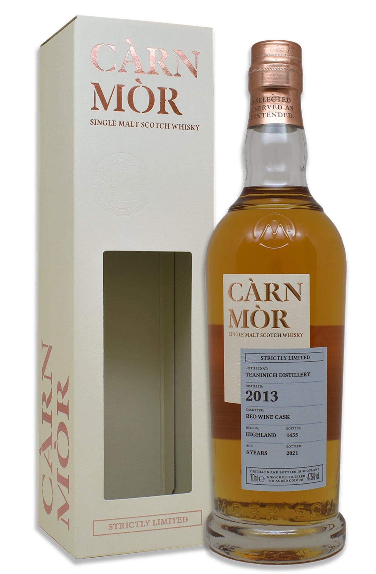 Càrn Mòr Teaninich 2013 Red Wine Cask single malt scotch whisky