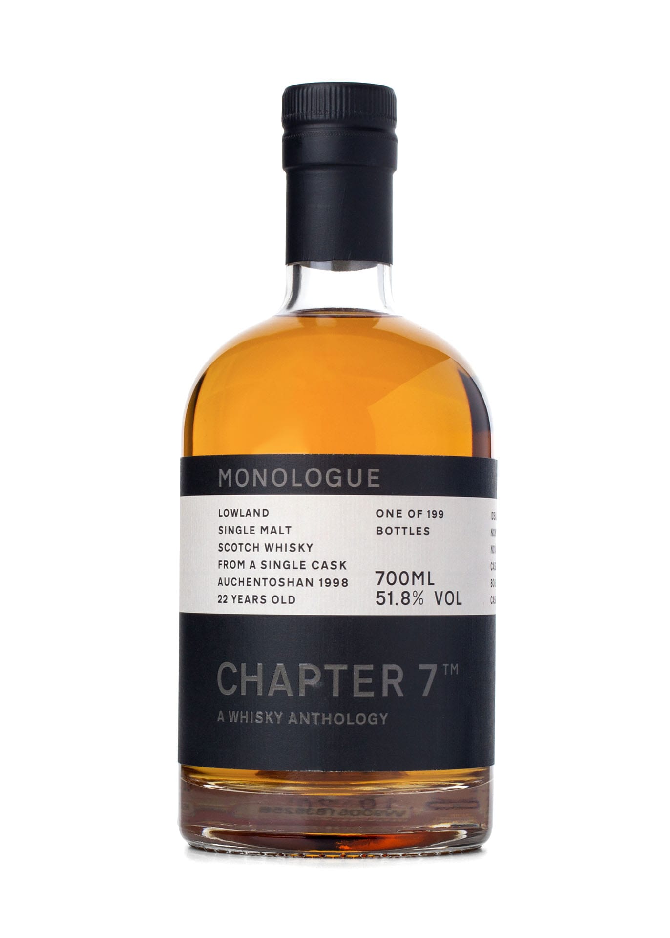 Chapter 7 Auchentoshan Single Malt Scotch Whisky Bottle Front