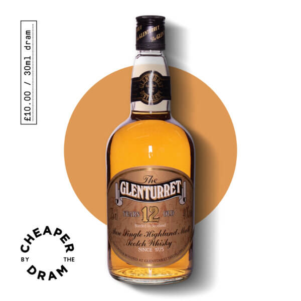 Cheaper By The Dram No.10, Glenturret 12 year old 1980s, bottle