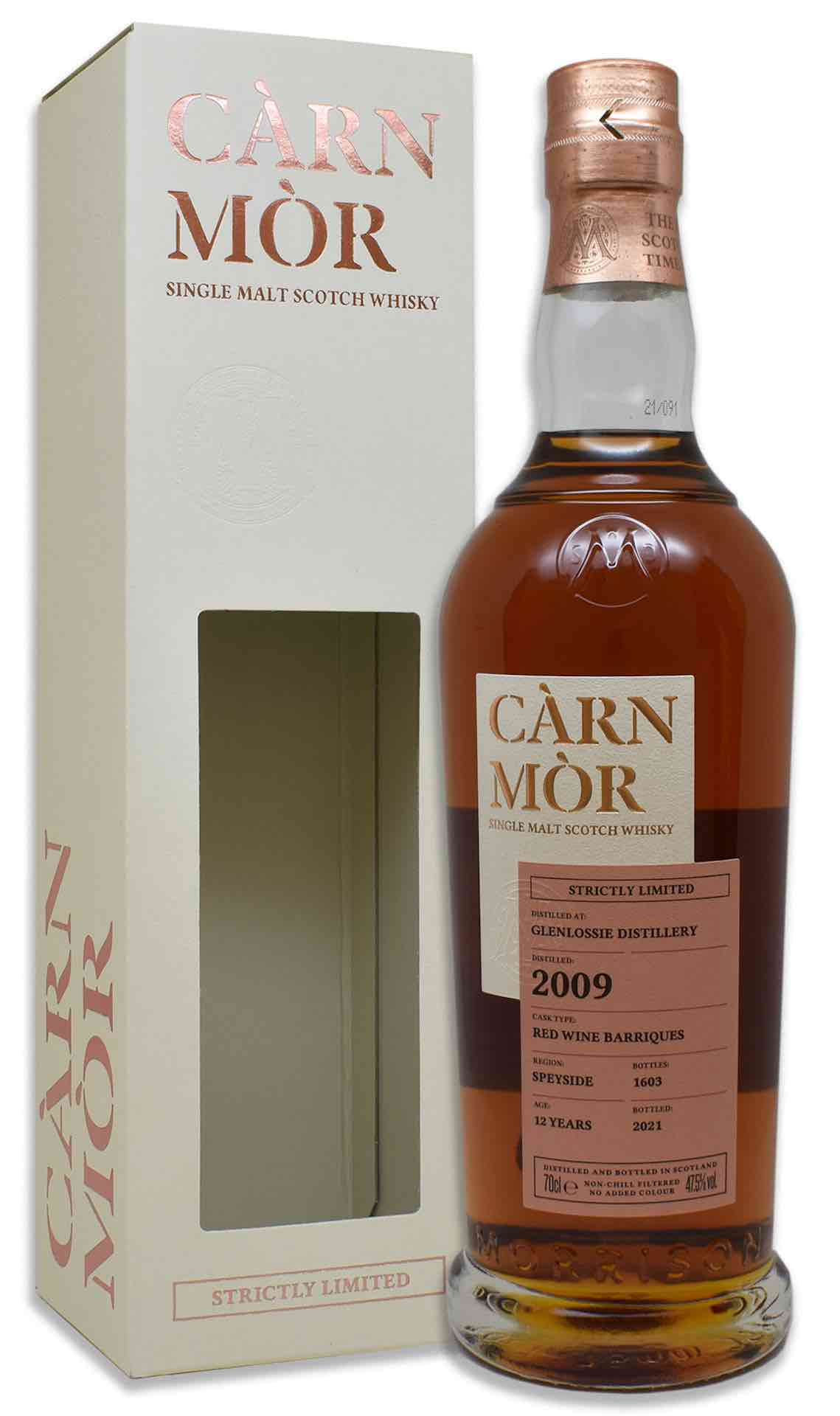Càrn Mòr Glenlossie 2009 Red Wine Barriques single malt scotch whisky