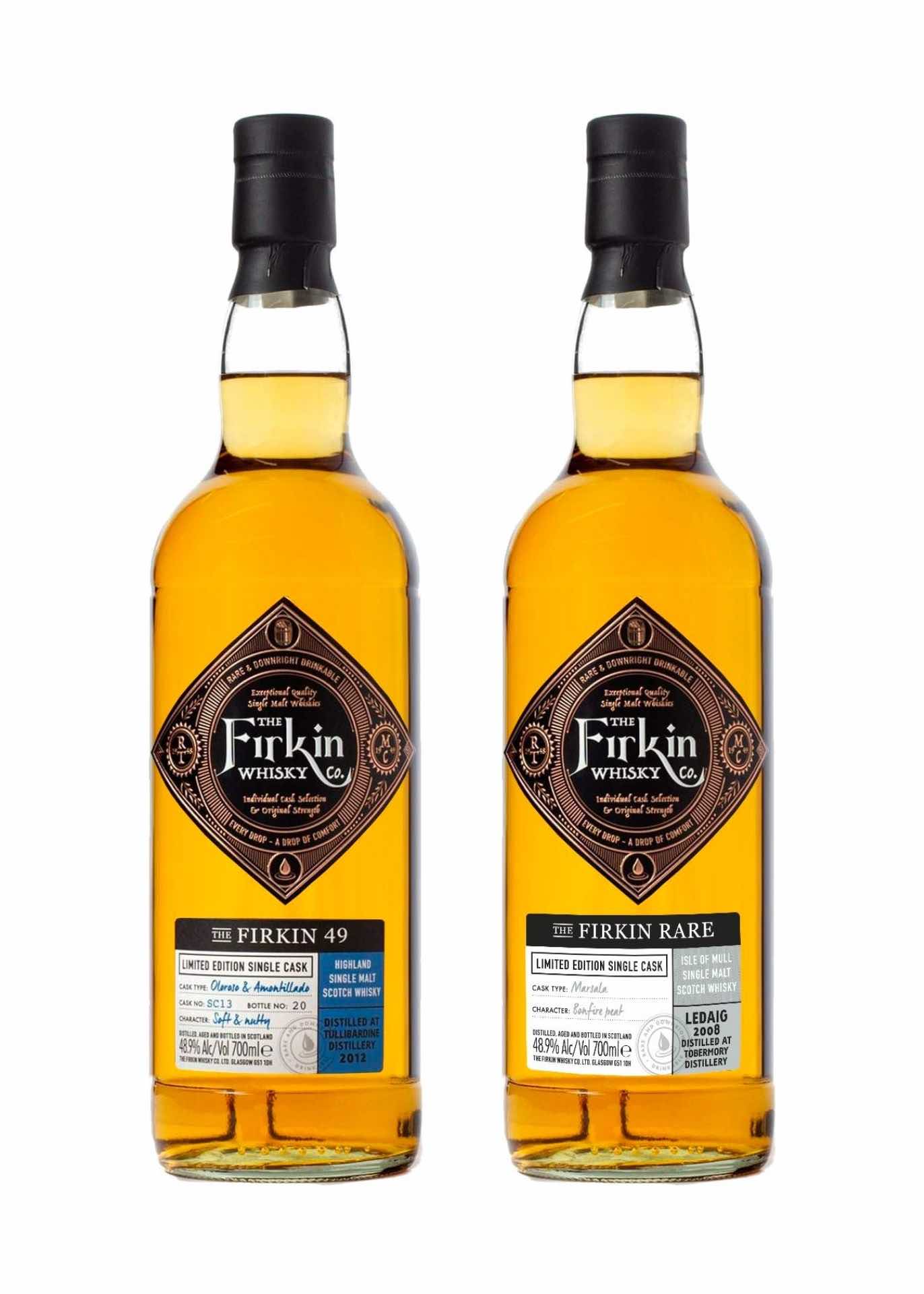 Firkin Whisky Twins: 49 Tullibardine Double Sherry Cask and Rare Ledaig 2008 Marsala Cask