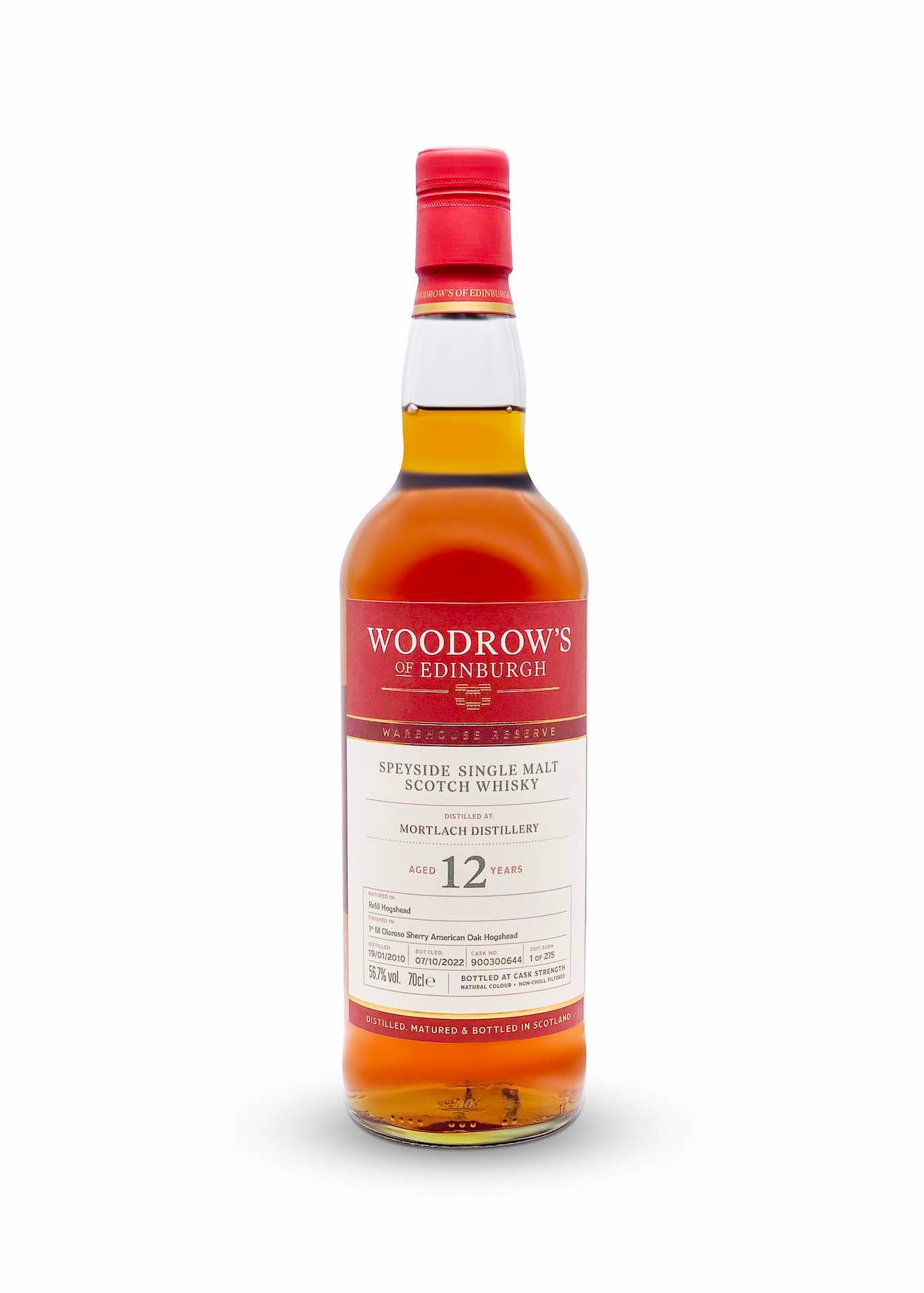 Woodrow's of Edinburgh Mortlach 12 Year Old